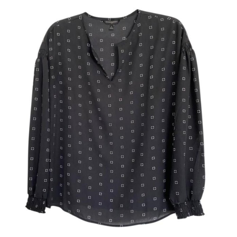 Banana Republic Factory | Printed Peasant Blouse - Picture 2 of 5